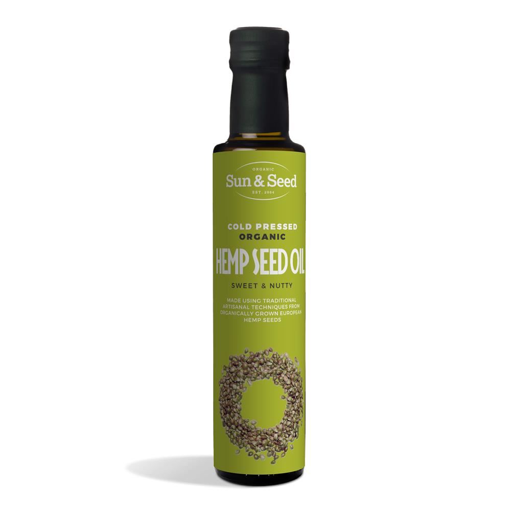 Sun and Seed Organic Hemp Seed Oil-cold pressed 250ml