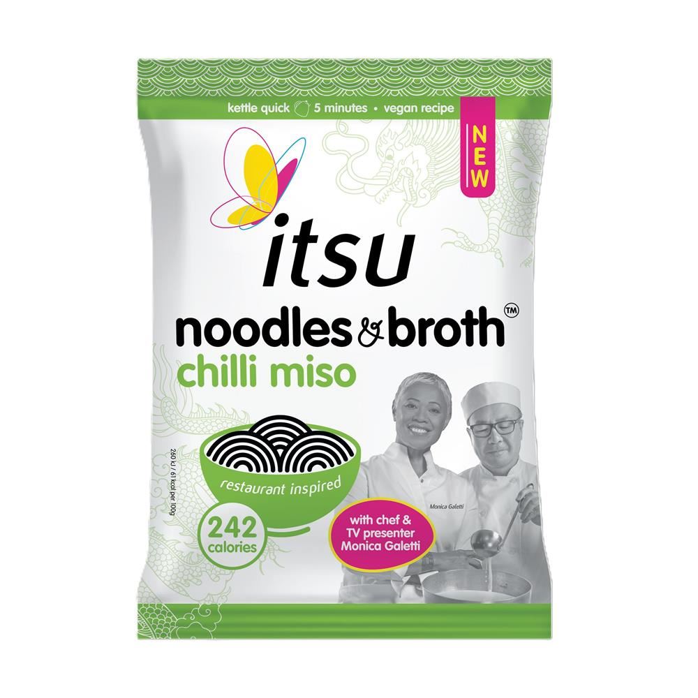 Itsu Chilli Miso Noodles & Broth Pouch 85g - 6 Pack