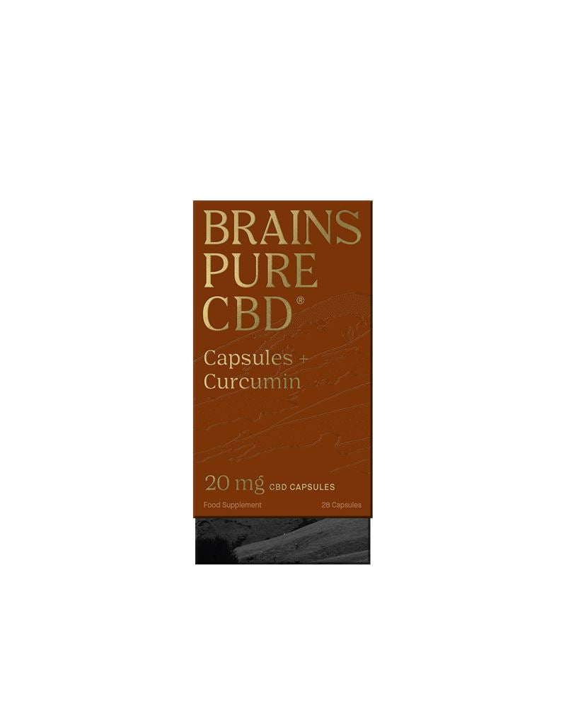 Brains Pure CBD + Curcumin 28 capsules