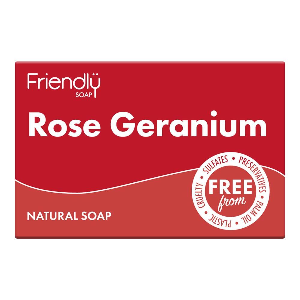 Friendly Soap Rose Geranium Soap 95g