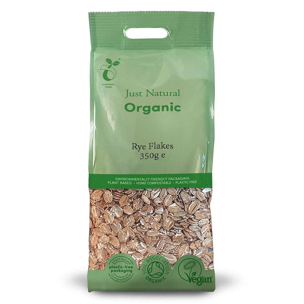 Just Natural Organic Organic Rye Flakes 350g – Health Plus Living