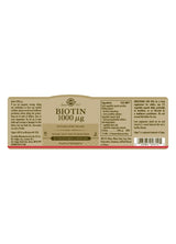 Solgar Biotin 1000 µg - 50 Vegicaps