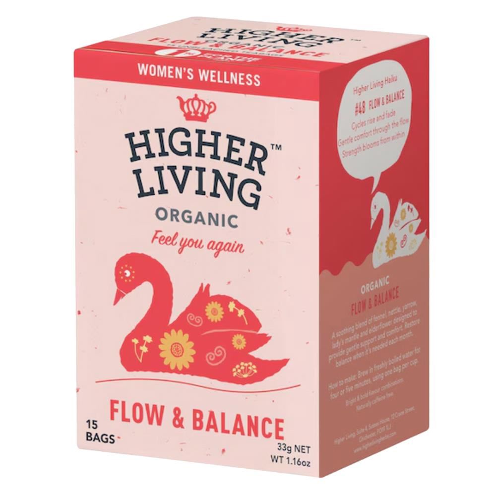Higher Living Womens Flow and Balance Tea - 15 bags - 4 Pack