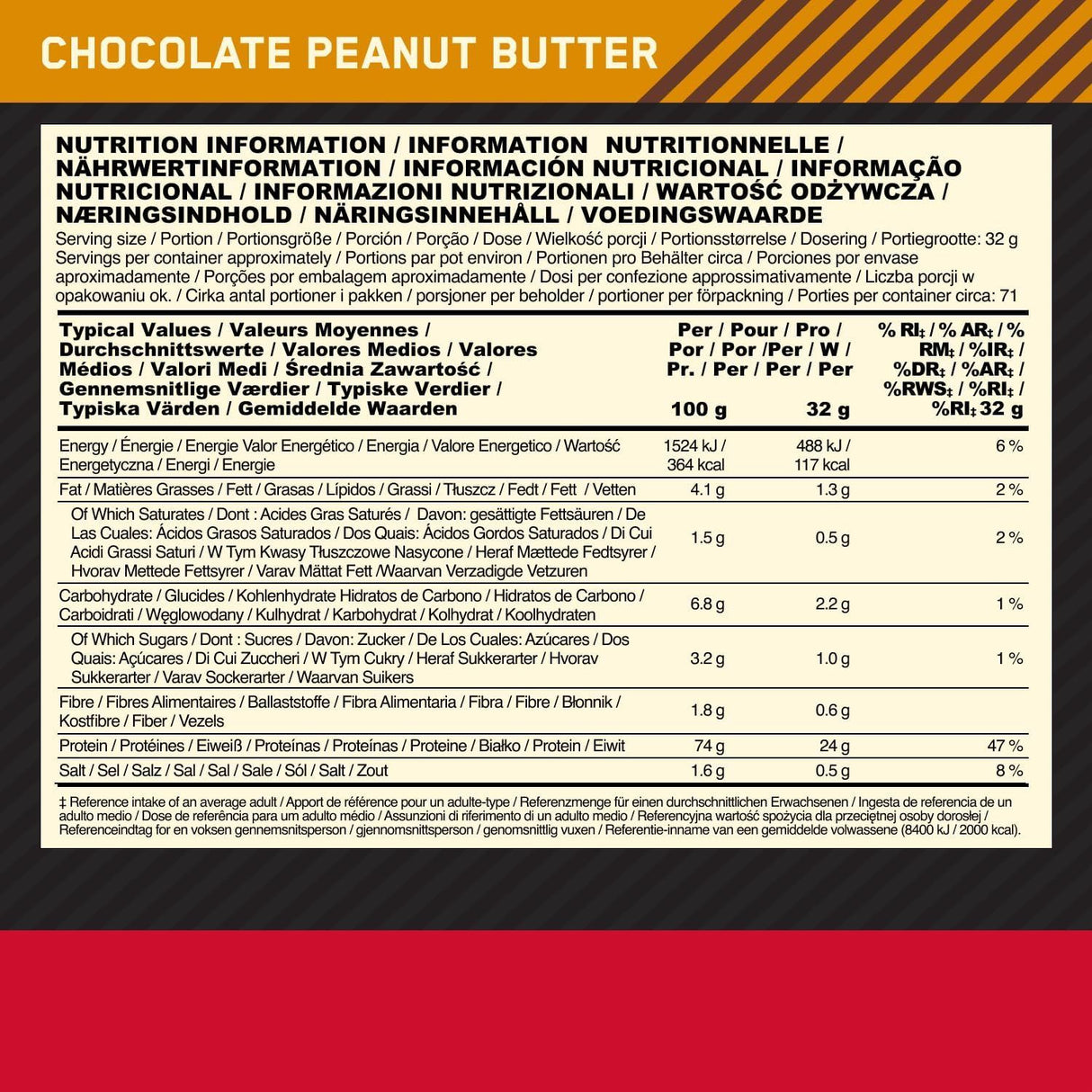 Optimum Nutrition Gold Standard 100% Whey Protein Powder - 900g/2.2kg/4.5kg