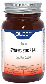 Quest Synergistic Zinc with Copper - 15mg - 90 Tablets