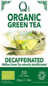 Qi Organic Decaffeinated Green Tea 32g 20 bags