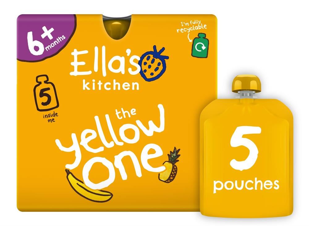 Ellas Kitchen Smoothie Fruit - The Yellow One Multipack 5 x 90g