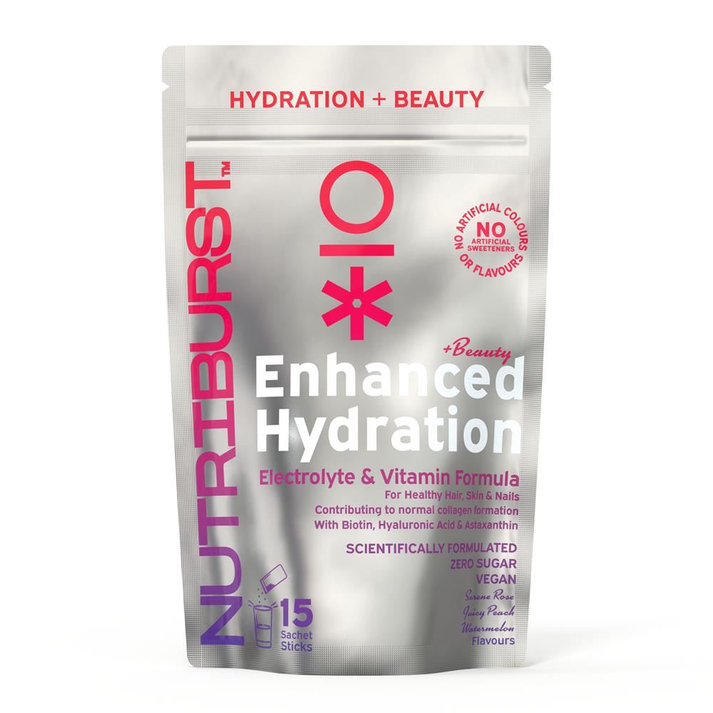 Nutriburst Enhanced Hydration + Beauty Mixed Fruit Flavour 15 sachets