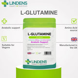 Lindens L-Glutamine 500mg - 90 Capsules - image 3