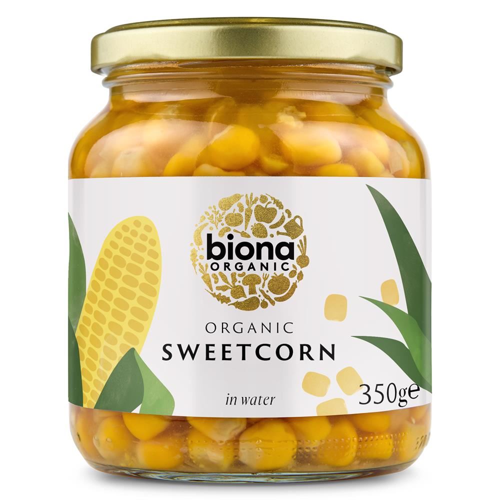 Biona Organic Sweetcorn in Water 350g - 6 Pack