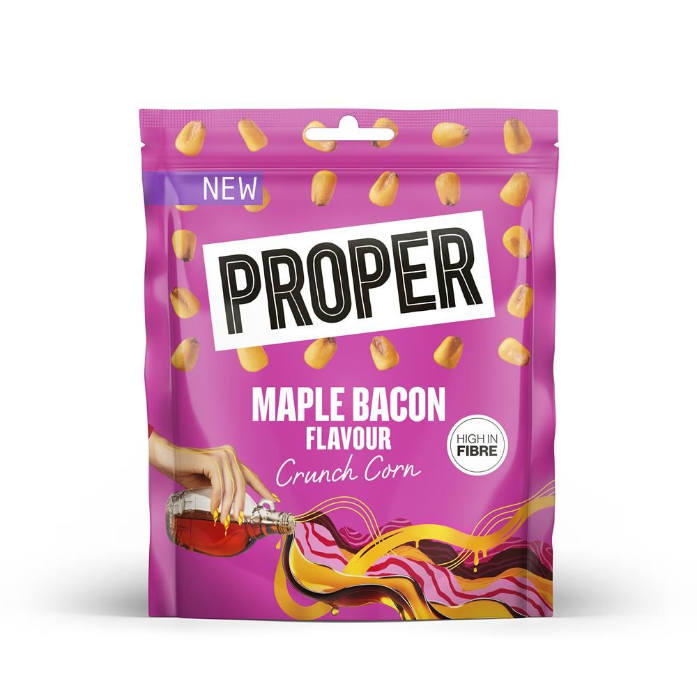 Proper Crunch Maple Bacon Crunch Corn 125g - 8 Pack