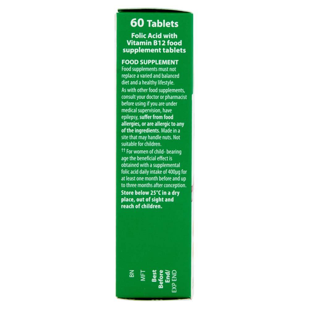 Vitabiotics Ultra Folic Acid 400μg with Vitamin B12 - 60 Tablets