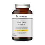Balanced Hair Skin & Nails 60 Veggie Caps - Reusable Bottle