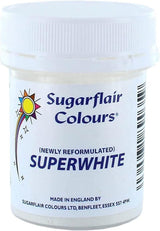 Sugarflair Edible Confectioners Superwhite Icing Whitener - 20g