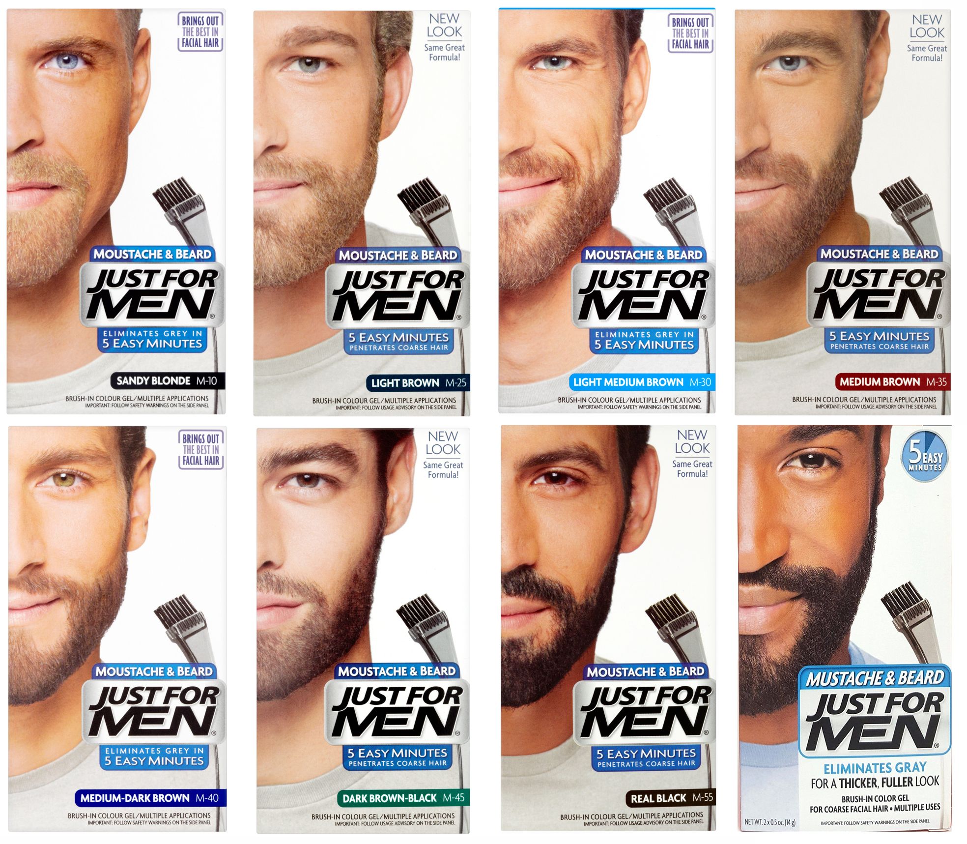 Just For Men Beard & Moustache Gel Colour Dye | All Shades | Free Delivery
