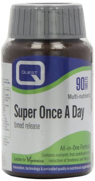 Quest Super Once A Day Timed Release Multivitamin - Twin Pack - 2 x 90 Tablets