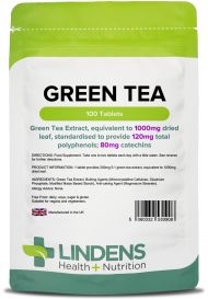 Lindens Green Tea 1000mg - 100 Tablets