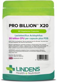 Lindens Pro Billion X20 (was Probiotic X20) 20bn CFU - 60 Capsules