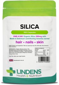Lindens Silica for Hair & Nails 250mg - 100 Capsules