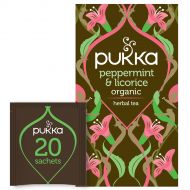 Pukka Herbal Organic Teas - Peppermint & Licorice
