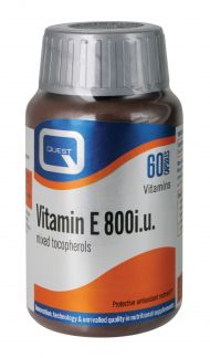 Quest Vitamin E 800 i.u. - Mixed Tocopherols - 60 Capsules