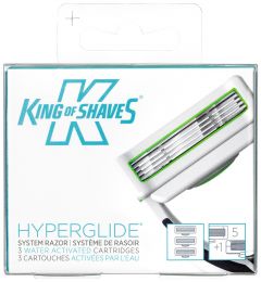 King of Shaves Hyperglide System Replacement Razor Cartridges 3 pack