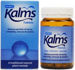 Kalms 200 Tablets Herbal Sedative New Brand Sealed Remedy Stress