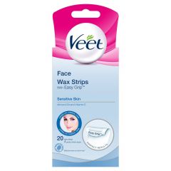 Veet Face Wax Strips Sensitive Skin - Pack of 20