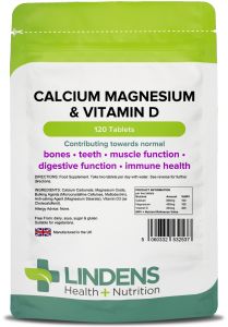 Lindens Calcium Magnesium Vitamin D - 120 Tablets