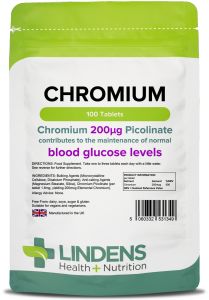 Lindens Chromium 200mcg - 100 Tablets
