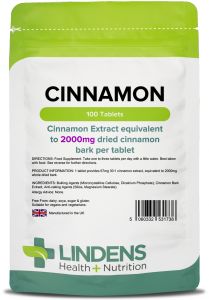 Lindens Cinnamon 2000mg - 100 Tablets