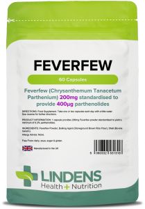 Lindens Feverfew 200mg - 60 Capsules