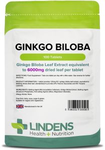 Lindens Ginkgo Biloba 6000mg - 100 Tablets