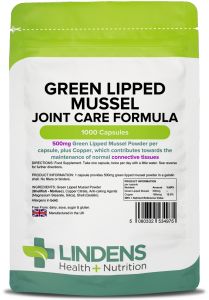 Lindens Green Lipped Mussel 500mg - 1000 Capsules