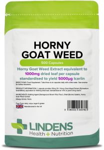 Lindens Horny Goat Weed 1000mg - 500 Capsules