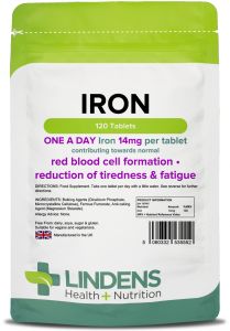 Lindens Iron 14mg - 120 Tablets