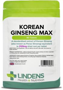 Lindens Korean Ginseng Max 3125mg - 90 Tablets