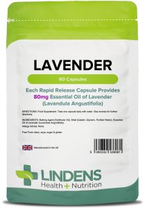 Lindens Lavender Oil (80mg -) 60 Capsules