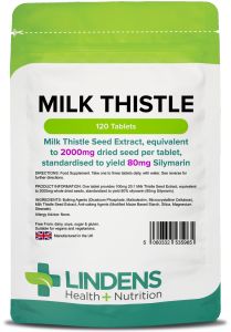 Lindens Milk Thistle 100mg  (eg. 2000mg seed) - 120 Tablets