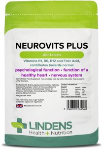 Lindens Neurovits Plus (B1, B12, B6, Folic Acid) - 360 Tablets