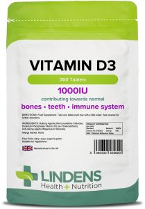 Lindens Vitamin D3 1000 IU - 360 Tablets