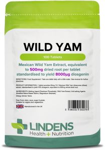 Lindens Wild Yam 500mg - 100 Tablets