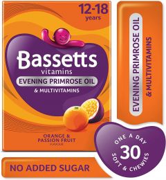 Bassett Multivitamins | 12-18 Years | Orange & Passionfruit Flavour - 30 Pastilles