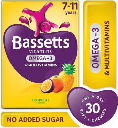Bassett Multivitamins | 7-11 Years | Tropical Flavour - 30 Pastilles