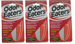 3x Odor-Eaters ULTRA COMFORT Deodorising Comfort Insoles
