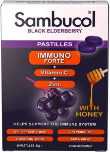 Sambucol Black Elderberry Immuno Forte 20 Pastilles