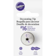 Wilton Decorating Open Star Tip #16 Carded