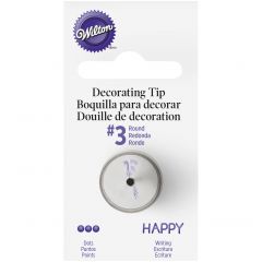 Wilton Decorating Round Tip #3 Carded