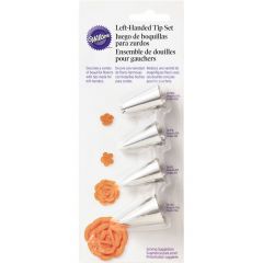 Wilton Decorating Left Handed 4Pc Carded Set #9615
