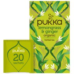 Pukka Herbal Organic Teas - Lemongrass & Ginger